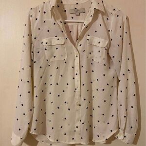 LOFT With with stars blouse